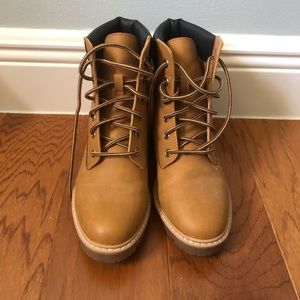 Target Brand Timberland-Style Boots (Size 8)